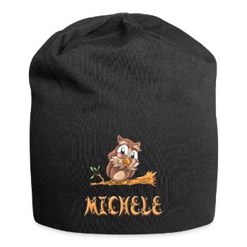 Eule Michele - Jersey-Beanie - Schwarz - Vorne