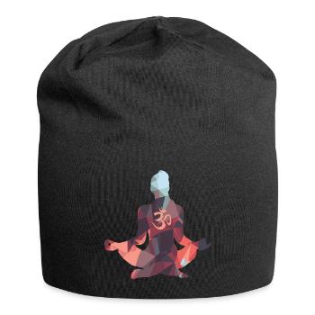 Om Yoga méditation cadeau Hindouisme Bouddha - Bonnet en jersey - noir - Devant