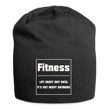 LIFT FUNNY FITNESS HEAVY MERDE SPORTS GYM STUDIO - Bonnet en jersey - noir - Devant