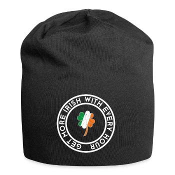 More and more Irish, with more every hour - Jersey Beanie - black - Front