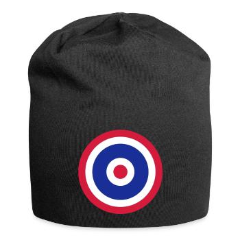 Thai Roundel Target Flag - Jersey Beanie - black - Front