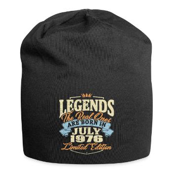 Real legends are born in july 1976 - Jersey Beanie - black - Front