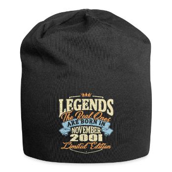 Real legends are born in november 2001 - Jersey Beanie - black - Front