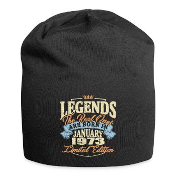Real legends are born in january 1973 - Jersey Beanie - black - Front