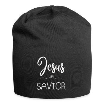 JÉSUS EST MON SAUVEUR JÉSUS EST MON CHRIST SAUVEUR - Bonnet en jersey - noir - Devant