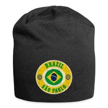 Brazil Sao Paulo / Gift / Gift Idea - Jersey Beanie - black - Front