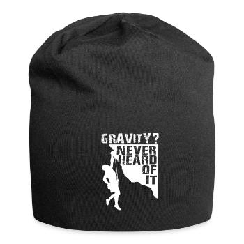 Gravity Never Heard Rock Climbing - Bonnet en jersey - noir - Devant