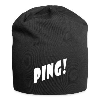 Ping! - Schwarz/Black - Partner/Duo Look - Pong! - Jersey-Beanie - Schwarz - Vorne