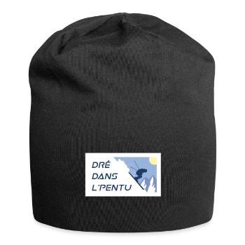 Dré Dans L'Pentu - Right on the slope - Jersey Beanie - black - Front