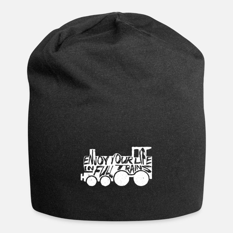 Denglisch - Jersey-Beanie - Schwarz