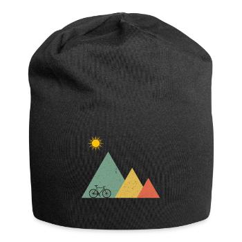 Fahrrad Fahrradfahren Fahrradtour - Jersey-Beanie - Schwarz - Vorne