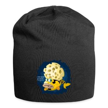 Funky Fisch - Jersey-Beanie - Schwarz - Vorne