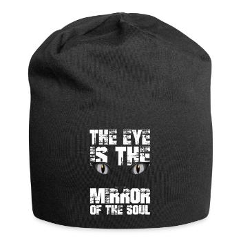 Chat chaton miaou chat domestique oeil de chat - Bonnet en jersey - noir - Devant