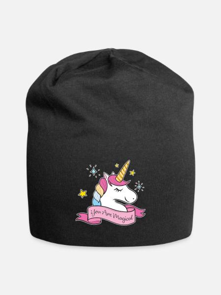 Magisch - Jersey-Beanie - Schwarz