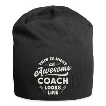 This Is What An Awesome Coach Looks Like - Trainer - Jersey Beanie - black - Front
