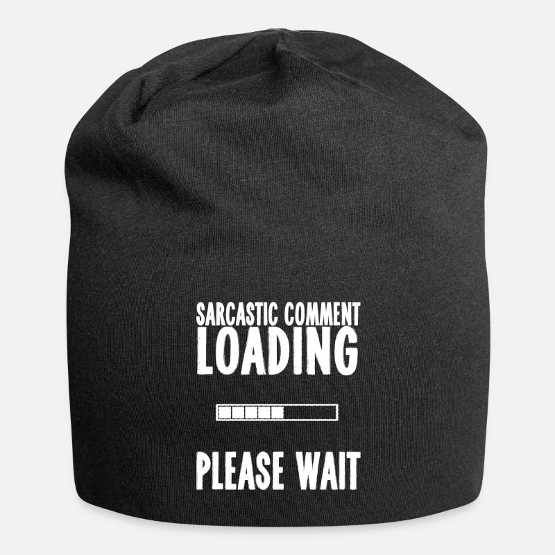 sarcasm - Jersey Beanie - black