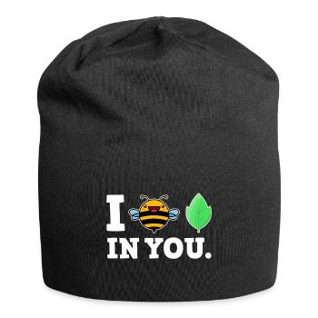 Lustige Witzige Sprüche Biene - Jersey-Beanie - Schwarz - Vorne