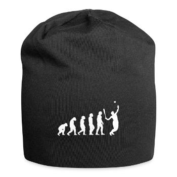 Tennis Tennisspieler Tennisplatz Evolution - Jersey-Beanie - Schwarz - Vorne