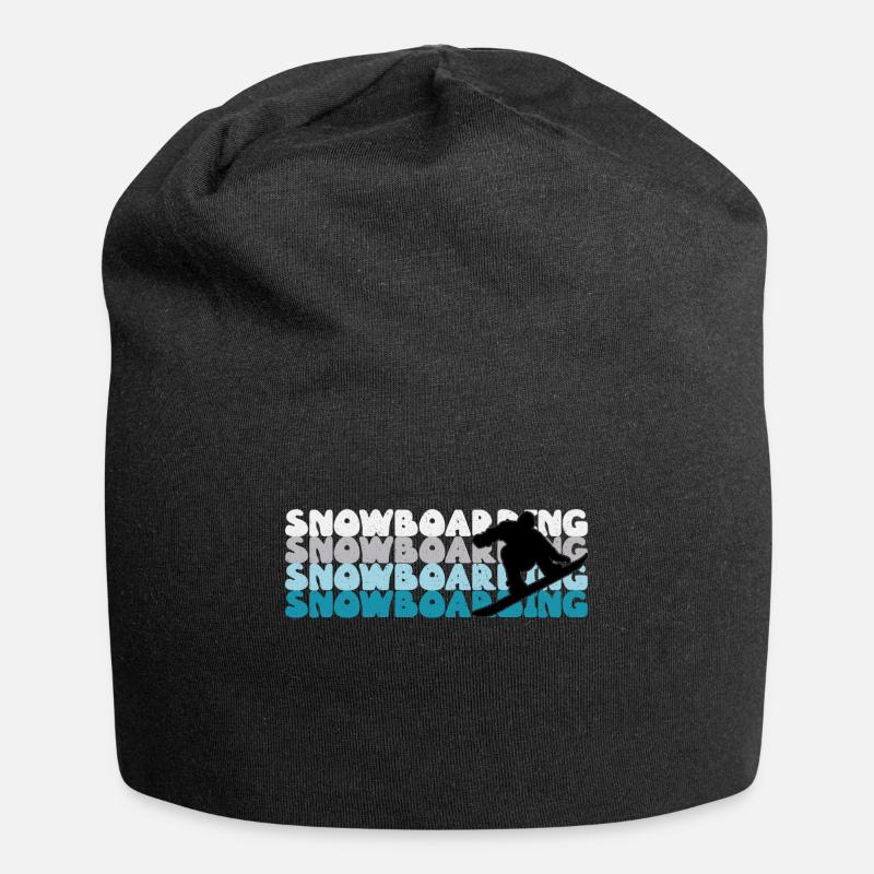 Snowboarding Snowboarding Snowboarding Snowboarder - Jersey Beanie - black