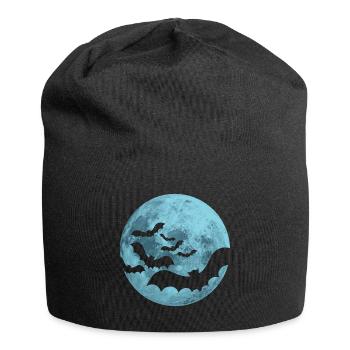 chauves-souris pleine lune - Bonnet en jersey - noir - Devant