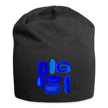 Blue Sky Abstract Design - Bonnet en jersey - noir - Devant