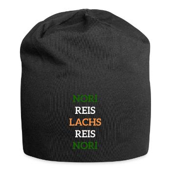Japan Sushi Maki Essen Geschenkidee Geschenk - Jersey-Beanie - Schwarz - Vorne