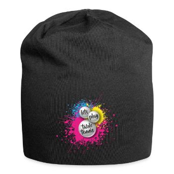 Tennis de table ping-pong cadeau ping-pong - Bonnet en jersey - noir - Devant