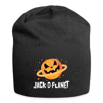 Halloween Pumpkin Face Jack-O-Planet - Bonnet en jersey - noir - Devant
