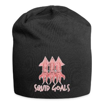 Idée cadeau d'enfant - Bonnet en jersey - noir - Devant