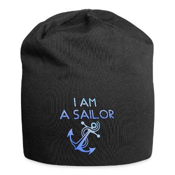 Je suis un marin "je suis un marin" - Bonnet en jersey - noir - Devant