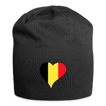 Drapeau national belge - Bonnet en jersey - noir - Devant
