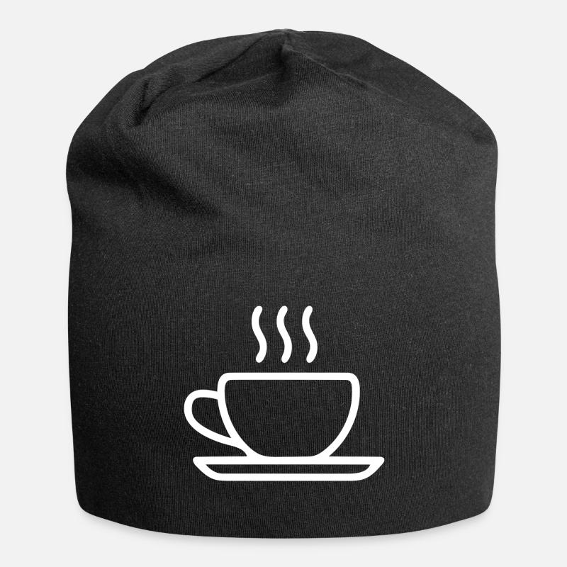 Tee- Kaffeetasse - Jersey-Beanie - Schwarz