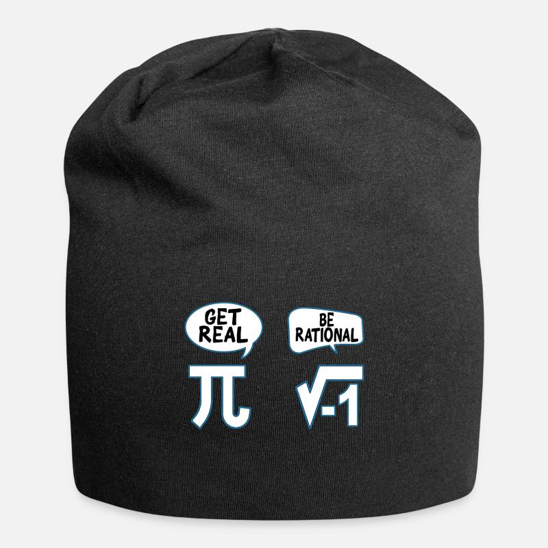 Mathématiques - Bonnet en jersey - noir