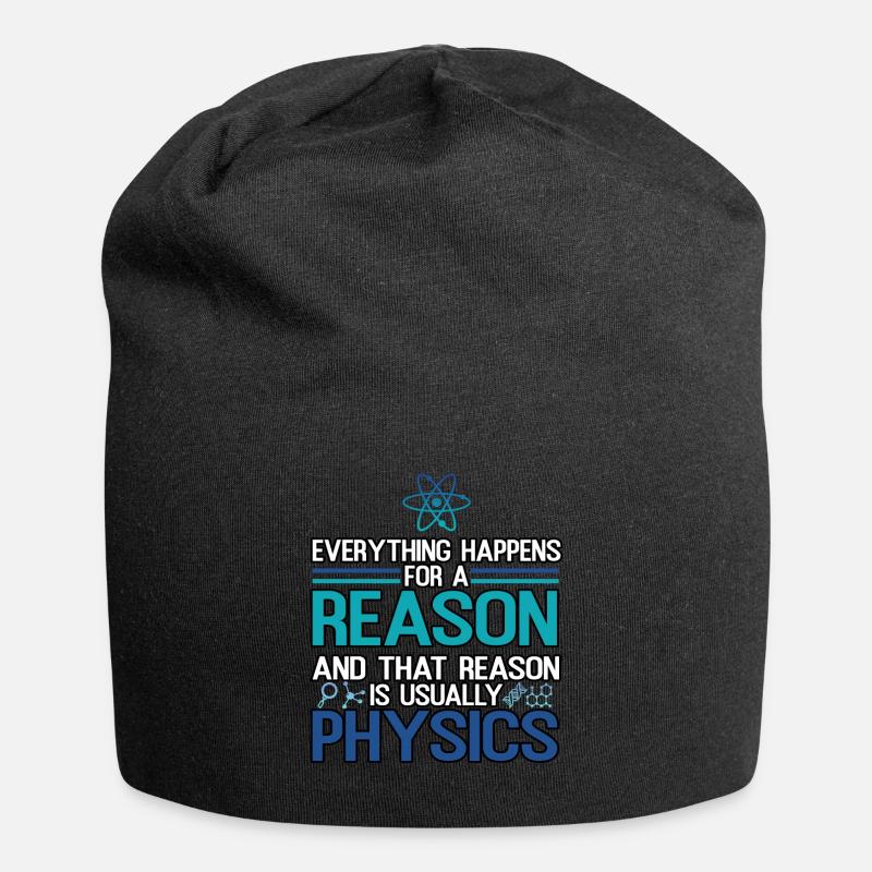 Physik - Jersey-Beanie - Schwarz