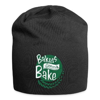 Backen Bäcker Geschenk Leidenschaft Hobby Beruf - Jersey-Beanie - Schwarz - Vorne