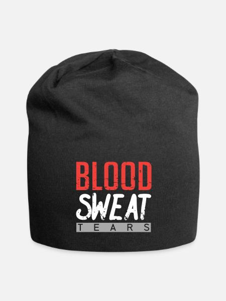 Blood Sweat and Tears - Jersey-Beanie - Schwarz