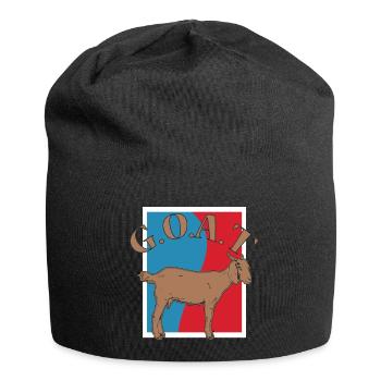 GOAT goat funny gift Brady animal Geisbok - Jersey Beanie - black - Front