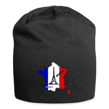 France Paris Tour Eiffel - Bonnet en jersey - noir - Devant