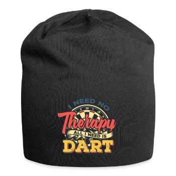 Cadeau de l'équipe de joueur de thérapie drôle - Bonnet en jersey - noir - Devant