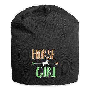 Horse Animals Horse Riding Horse Girl Horse Saying - Jersey Beanie - black - Front