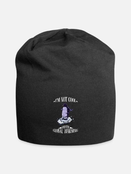 Je ne suis pas cool avec le réchauffement climatique - T-shirt vendredi - Bonnet en jersey - noir