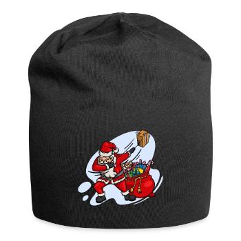 Süßer Dab Dabbing Weihnachtsmann Weihnachten Xmas - Jersey-Beanie - Schwarz - Vorne