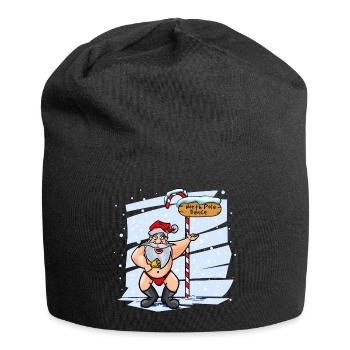 Sweet Santa Claus North Pole Christmas Xmas - Jersey Beanie - black - Front