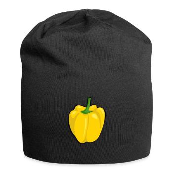 paprika pod vegetable gartem harvest salad vegetables - Jersey Beanie - black - Front
