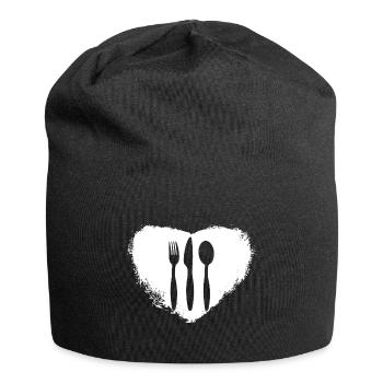 Love Food - Jersey Beanie - black - Front