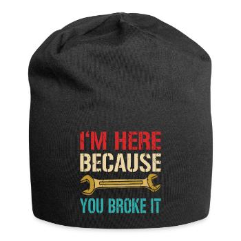 Mechaniker Reparatur Techniker Werkzeug mechanical - Jersey-Beanie - Schwarz - Vorne