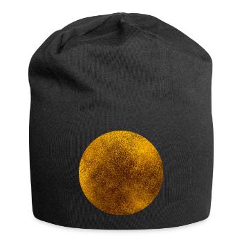 CIRCLES KREISE GOLD 1 - Jersey-Beanie - Schwarz - Vorne