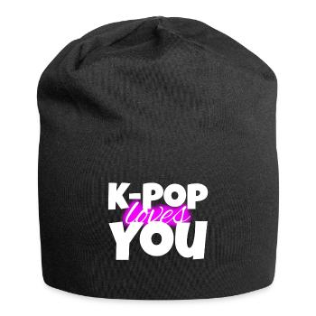 K-Pop Loves You - Gift - Bias - Army - Korea - Jersey Beanie - black - Front
