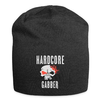 T-shirt gabber à noyau dur, marchandise Hakuh - Bonnet en jersey - charbon - Devant