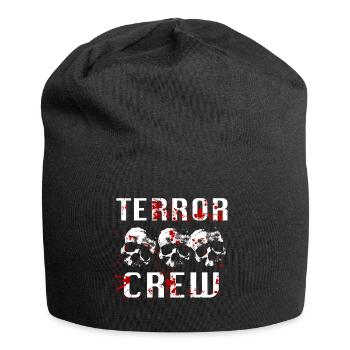 Terror Crew Speedcore Gabber Skull Blood - Jersey Beanie - black - Front